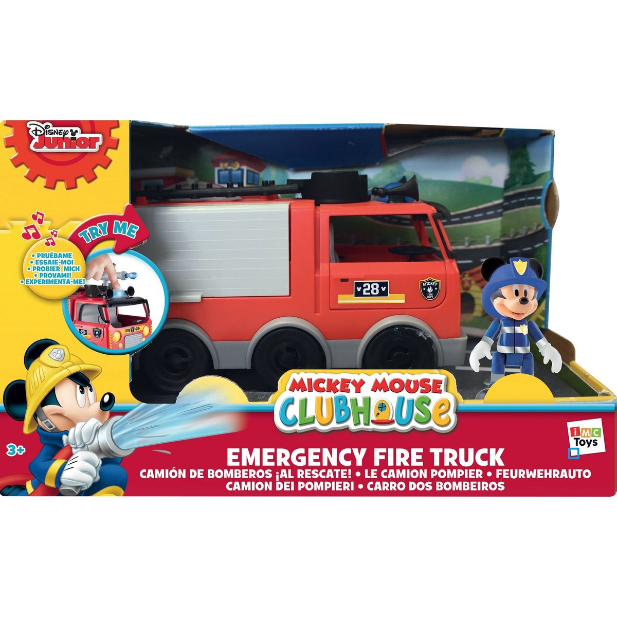 IMC TOYS Camion de pompiers sons et lumières - Mickey