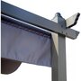 Voir la diapositive 4 : Habitat et Jardin Pergola en aluminium avec toit rétractable - 3 x 4 m - Gris anthracite