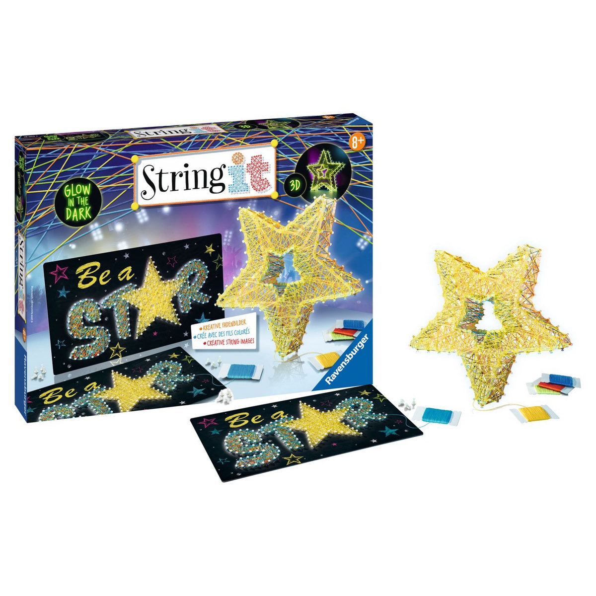 RAVENSBURGER Coffret String it - Glow in the dark
