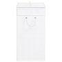 Voir la diapositive 5 : VIDAXL Panier a linge avec une seule section bambou blanc 83 L