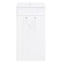 Voir la diapositive 5 : VIDAXL Panier a linge avec une seule section bambou blanc 83 L