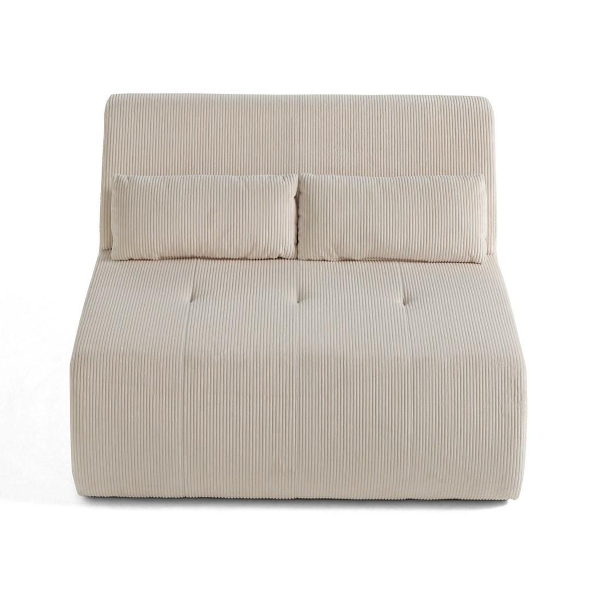 Voir la diapositive 6 : LISA DESIGN Onyx - canapé droit 2 places - en velours côtelé