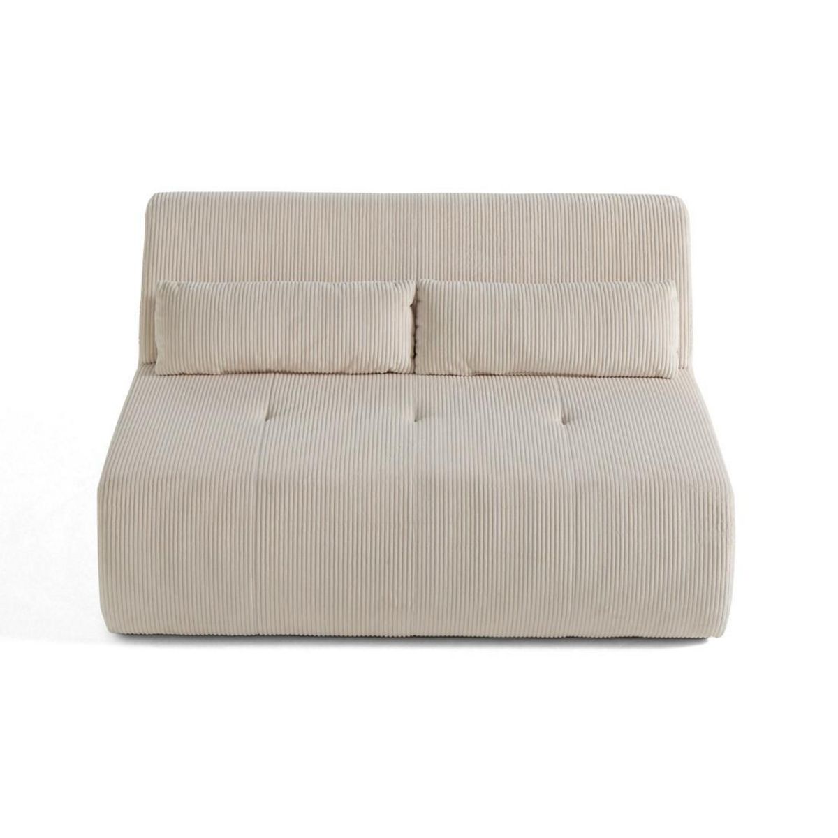 LISA DESIGN Onyx - canapé droit 2 places - en velours côtelé