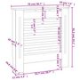 Voir la diapositive 6 : VIDAXL Cache-radiateur MDF Blanc 78 cm