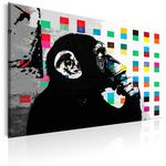 Paris Prix Tableau Imprimé  Banksy - the Thinker Monkey. Coloris disponibles : Multicolore