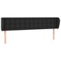 Voir la diapositive 2 : VIDAXL Tete de lit avec oreilles Noir 163x23x78/88 cm Similicuir