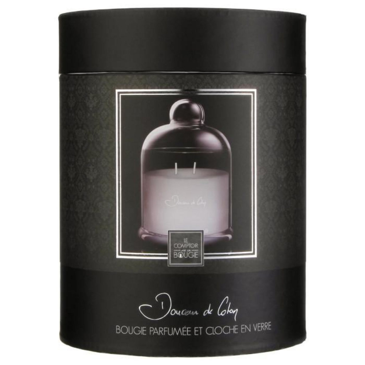 COMPTOIR DE LA BOUGIE Bougie Parfumée sous Cloche  Loyd  650g Délices Frangipanier