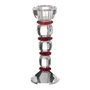 Voir la diapositive 1 : Paris Prix Chandelier Design en Cristal  Annie  18cm Transparent & Rouge