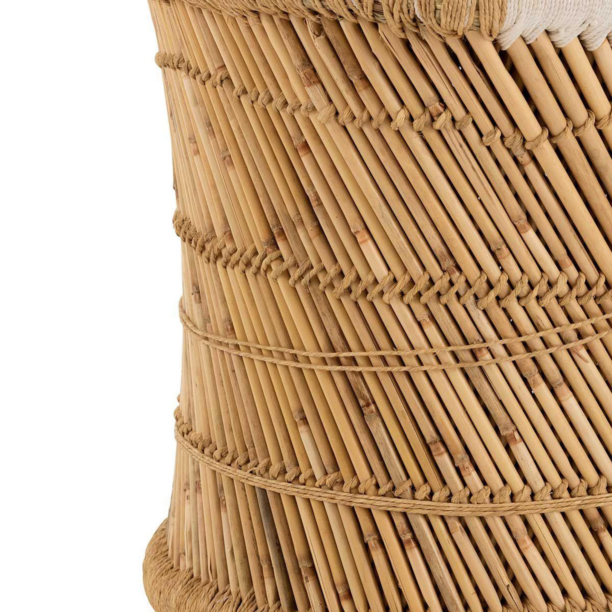 Voir la diapositive 5 : J-LINE Fauteuil design en bambou  smocla  150cm naturel