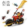 LEGO Ninjago 71783 La moto du robot de Kai Évolution, Jeu de Ninja Évolutif, Figurine Robot et 2 Minifigurines Roi squelette