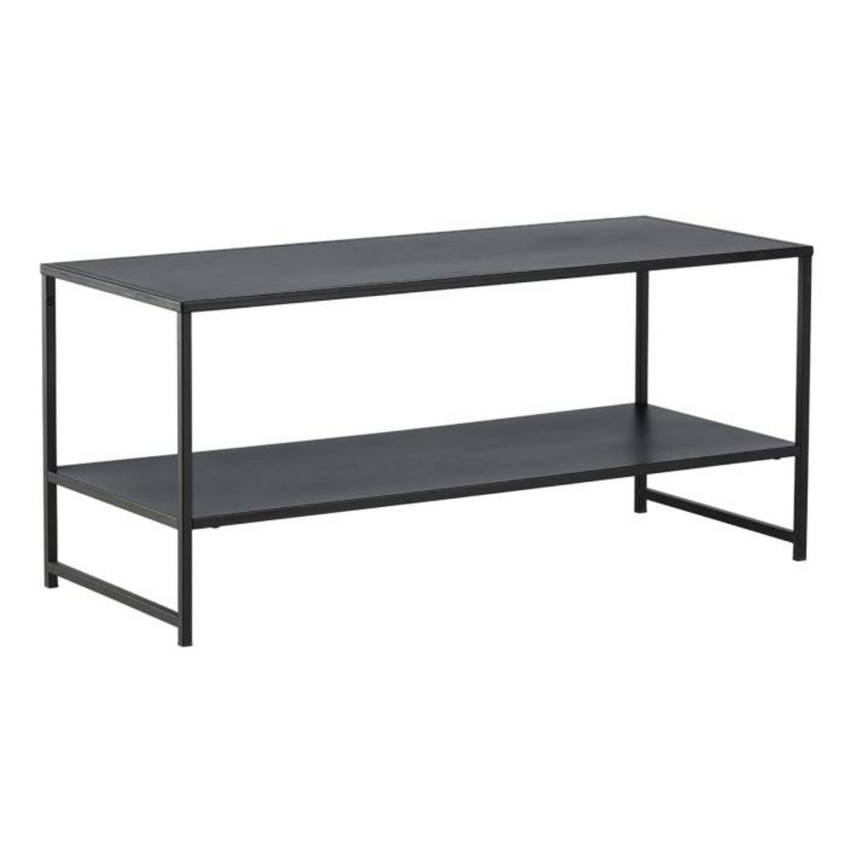 Paris Prix Table Basse Avec Étagère  Staal  102cm Noir