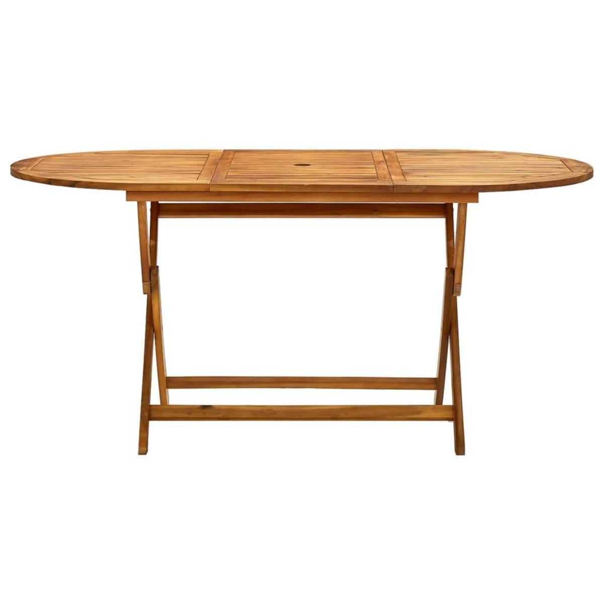 VIDAXL Table de jardin pliable 160x85x75 cm Bois d'acacia massif
