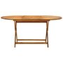 Voir la diapositive 2 : VIDAXL Table de jardin pliable 160x85x75 cm Bois d'acacia massif
