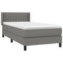 Voir la diapositive 3 : VIDAXL Sommier a lattes de lit avec matelas Gris fonce 80x200 cm Tissu