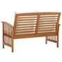 Voir la diapositive 4 : VIDAXL Banc de jardin avec coussins 119 cm Bois solide d'acacia