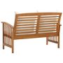 Voir la diapositive 4 : VIDAXL Banc de jardin avec coussins 119 cm Bois solide d'acacia