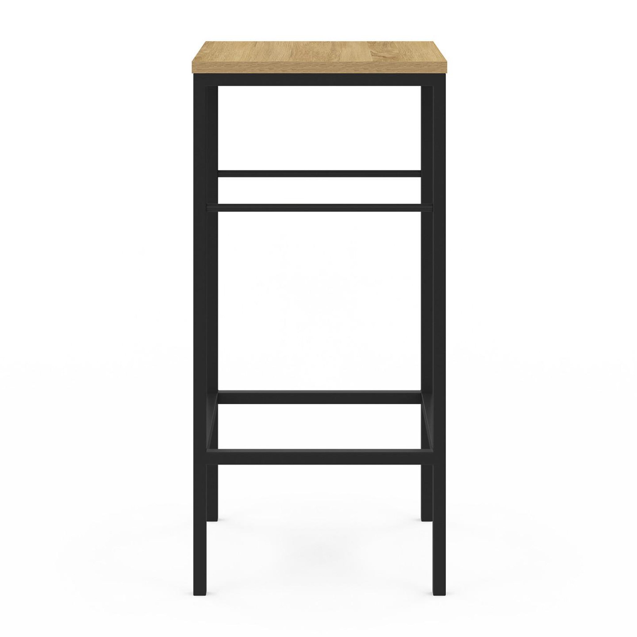 Voir la diapositive 4 : ID MARKET Lot de 4 tabourets de bar detroit design industriel