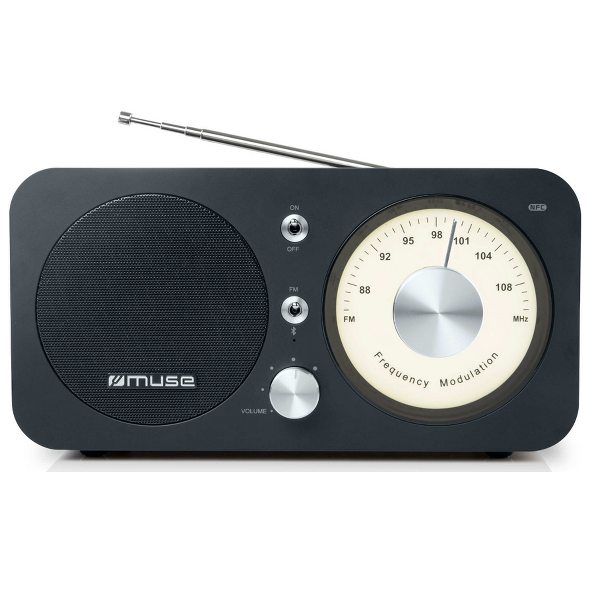 Muse Radio portable analogique noir - m 095 bt