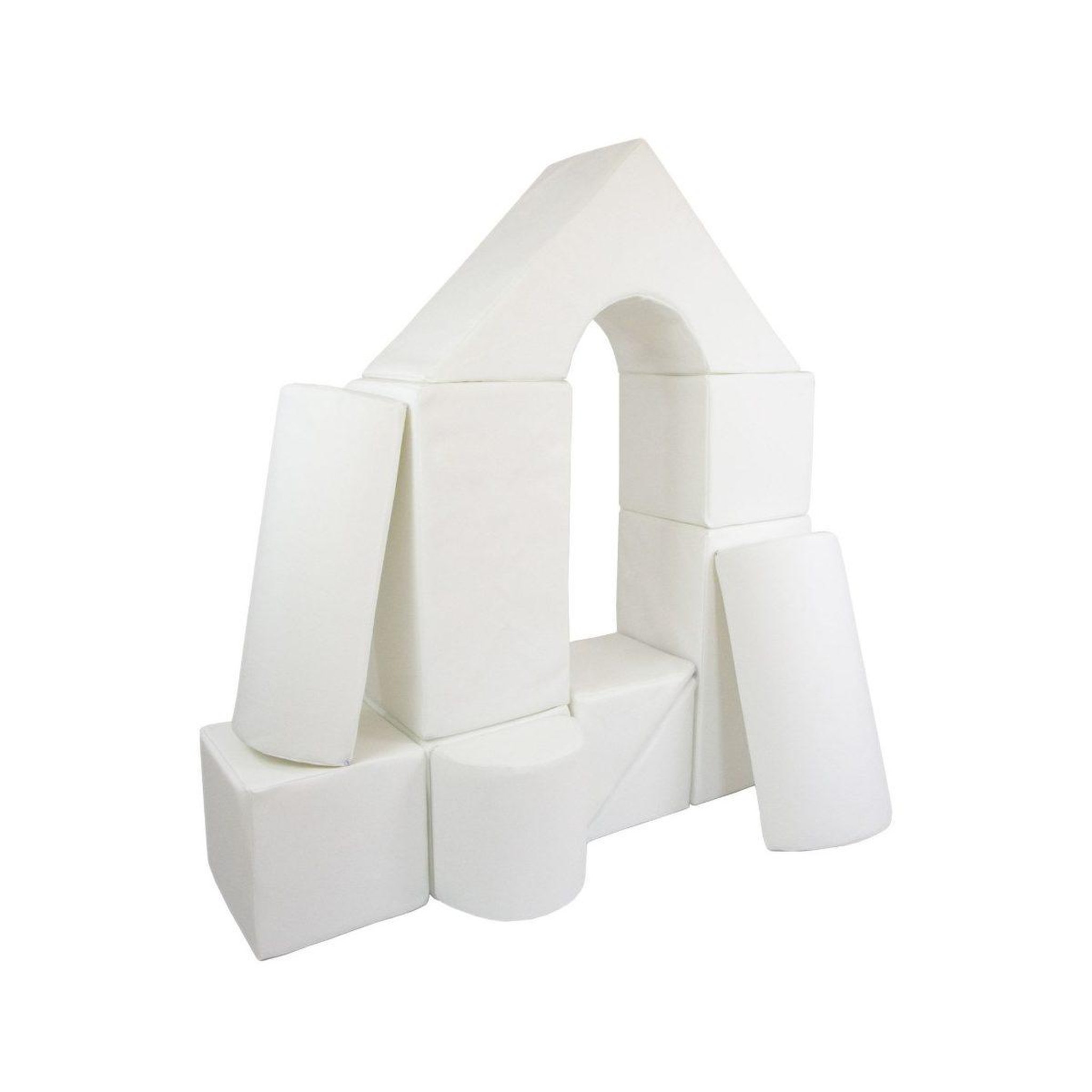 Voir la diapositive 5 : VELINDA Set de 15 blocs en mousse le jeu blanc