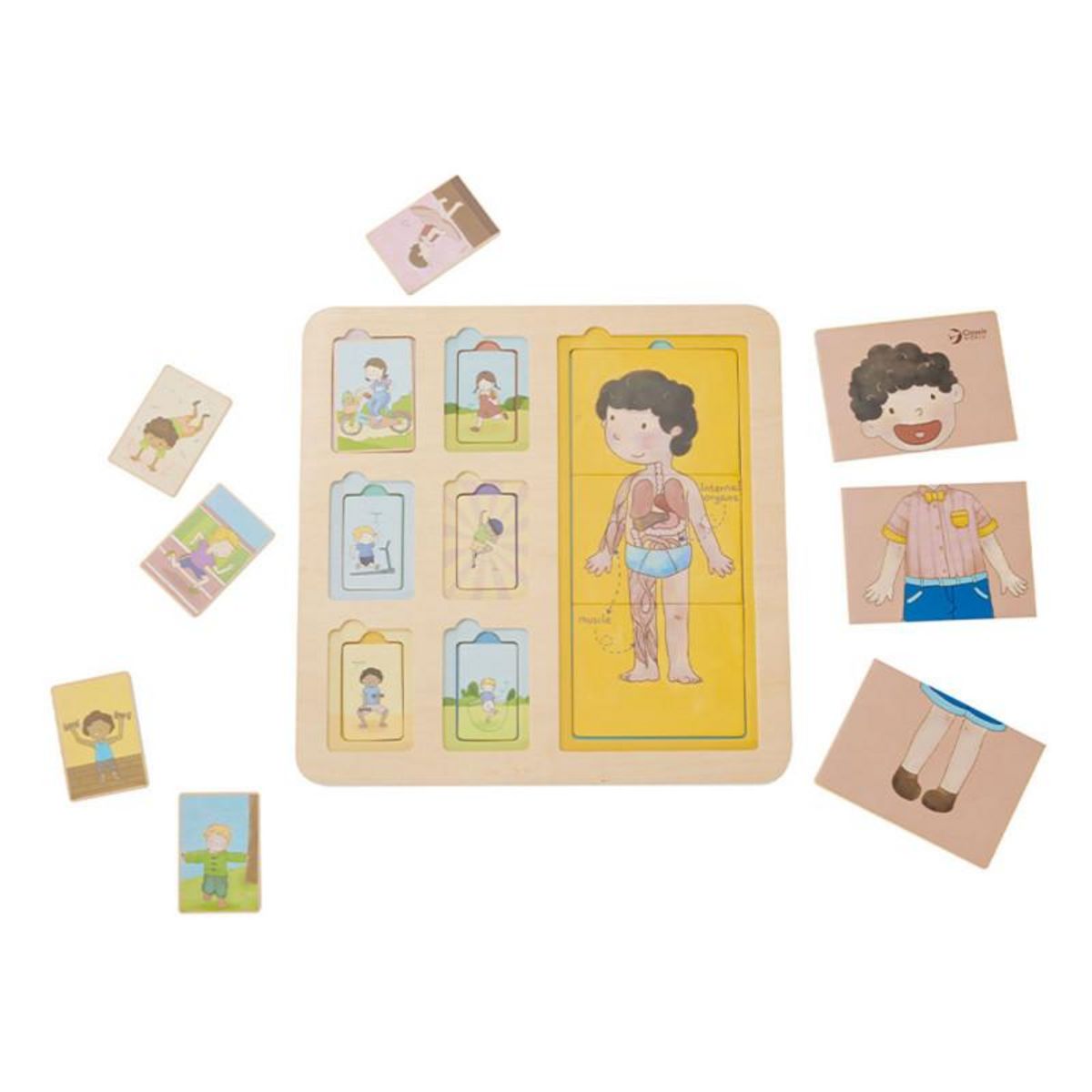 CLASSIC WORLD Classic World Wooden Puzzle Body, 19pc. 40031