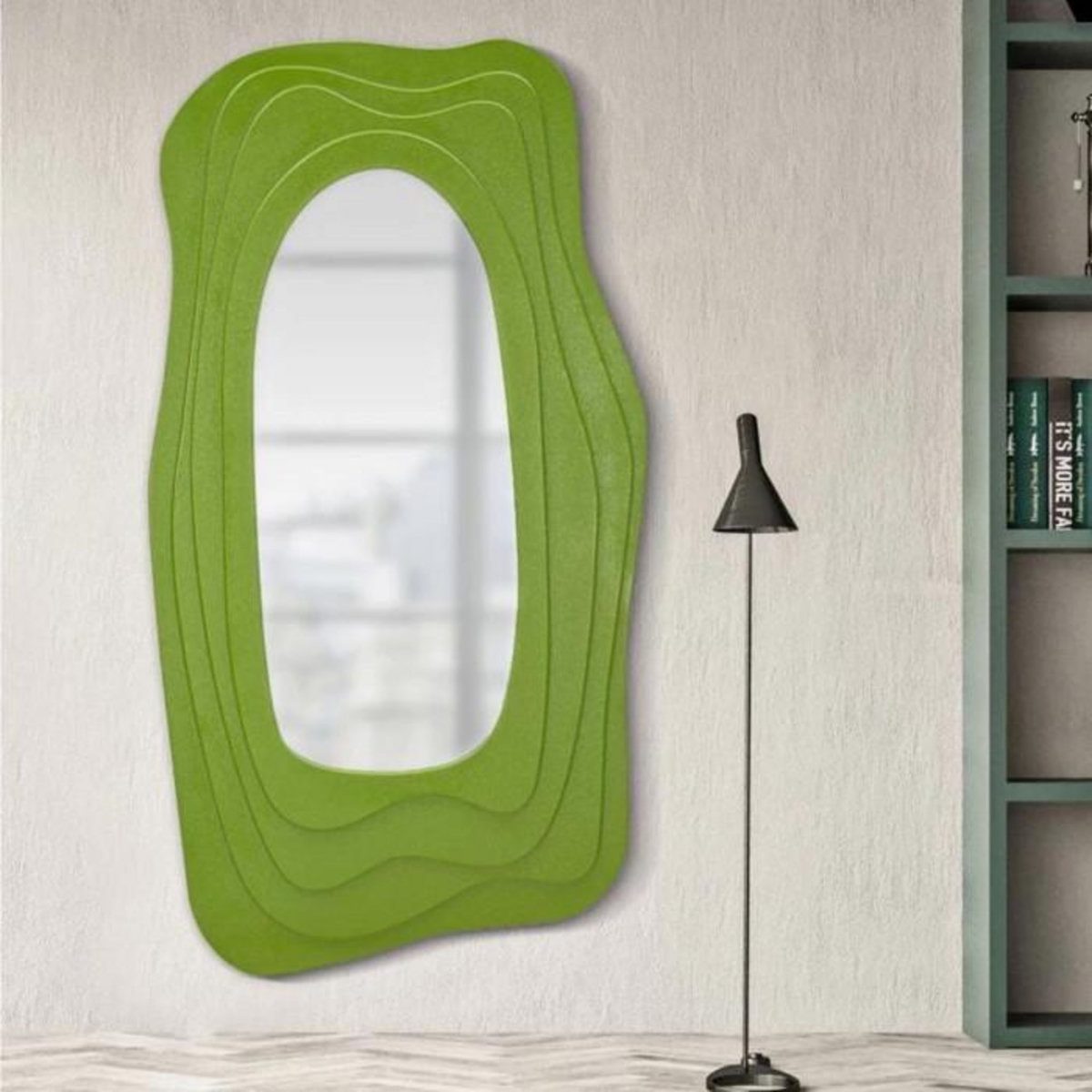 Paris Prix Miroir Mural Design  Daphné  165cm Vert