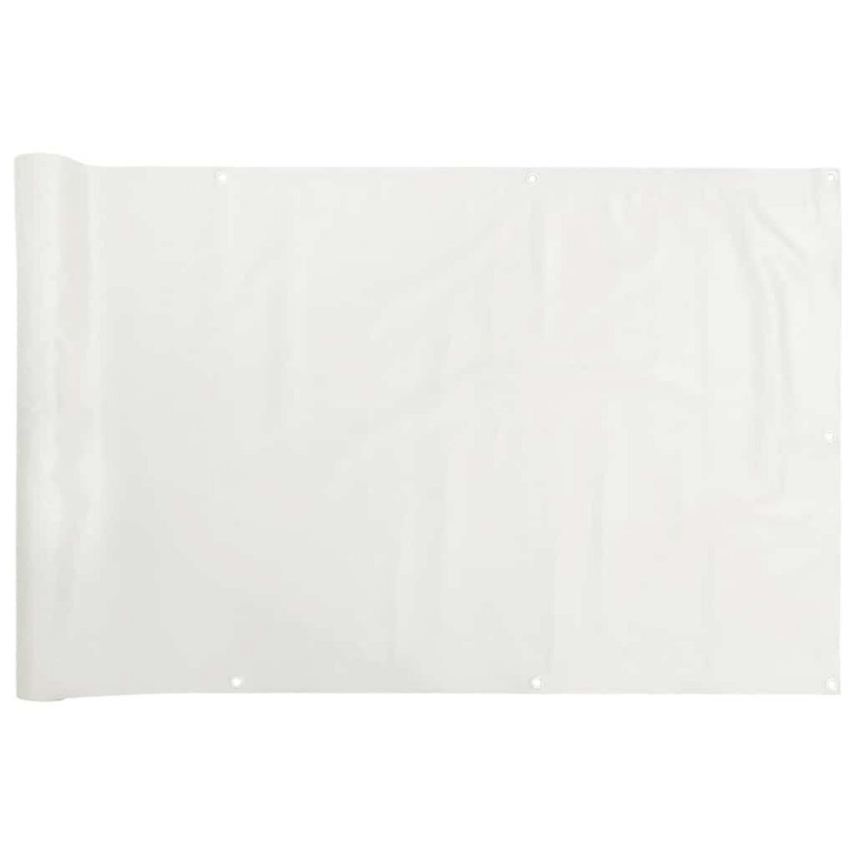VIDAXL Ecran d'intimite de balcon blanc 500x120 cm PVC