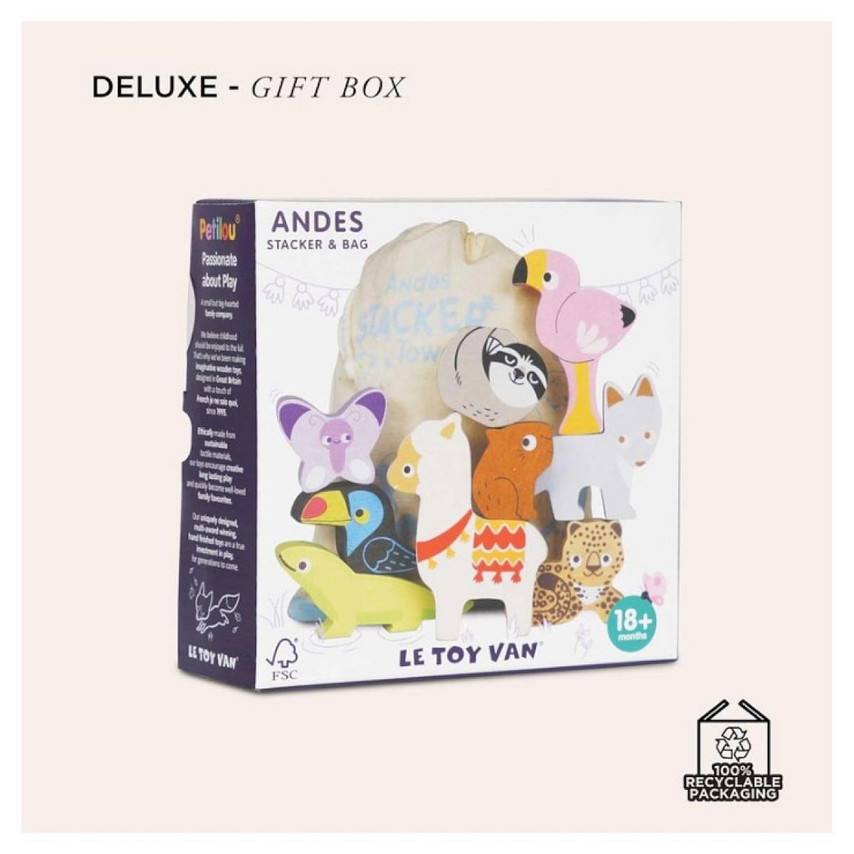 Le Toy Van Animaux de la Jungle à Empiler