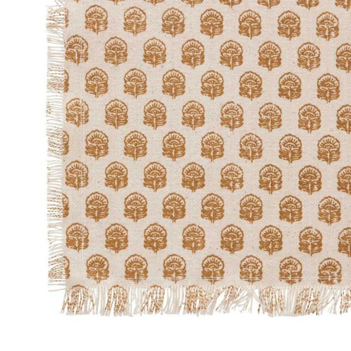 ATMOSPHERA Lot de 2 Serviettes de Table Imprimé  Maha  40x40cm Beige