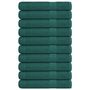 Voir la diapositive 1 : VIDAXL Serviettes de sauna 10 pcs vert 80x200 cm 360 g m² 100% coton