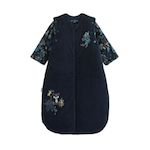 Petit Béguin Gigoteuse d'hiver en velours avec manches amovibles Jungle Friends. Coloris disponibles : Bleu