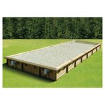 UBBINK Piscine bois Linéa  500x1100 - H140cm - Liner Beige 