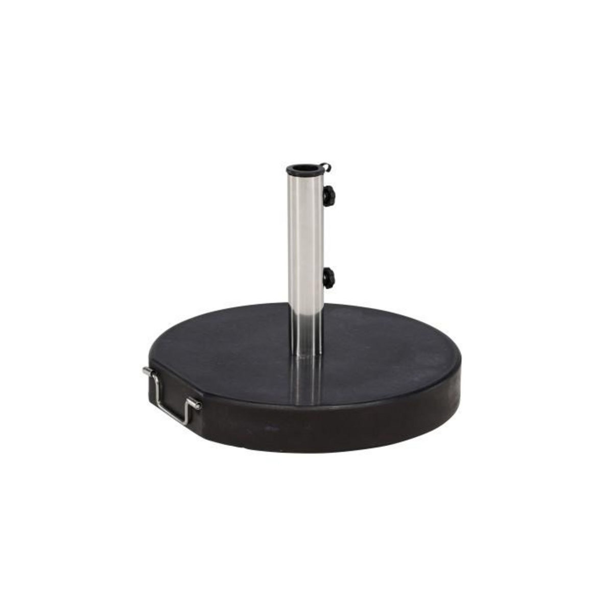 Paris Prix Pied de Parasol Rond en Granite  Stathera  50cm Gris