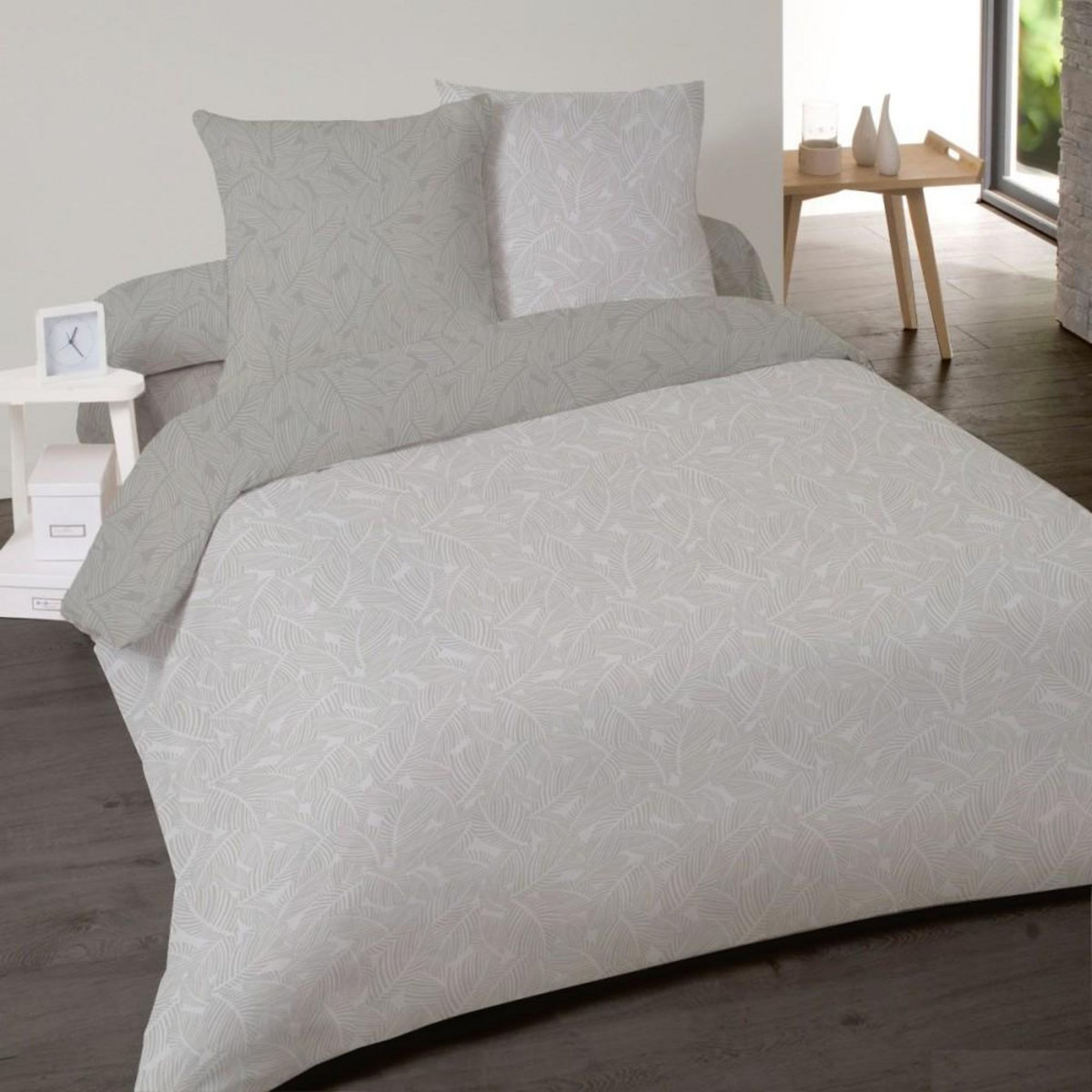 Dourev Housse de couette 240x220 NIORT + 2 taies 100% coton