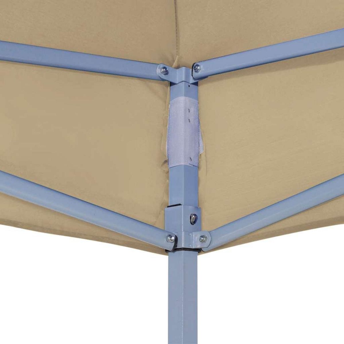 VIDAXL Toit de tente de reception 2x2 m Beige 270 g/m^2