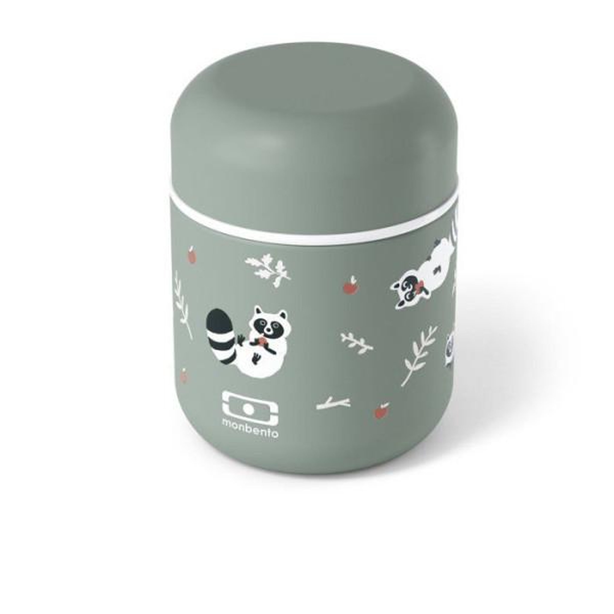 monbento Petite Lunch Box Isotherme - MONBENTO - Boîte repas hermétique - Garde le repas chaud/frais jusqu'a 5h - MB Capsule Raccoon