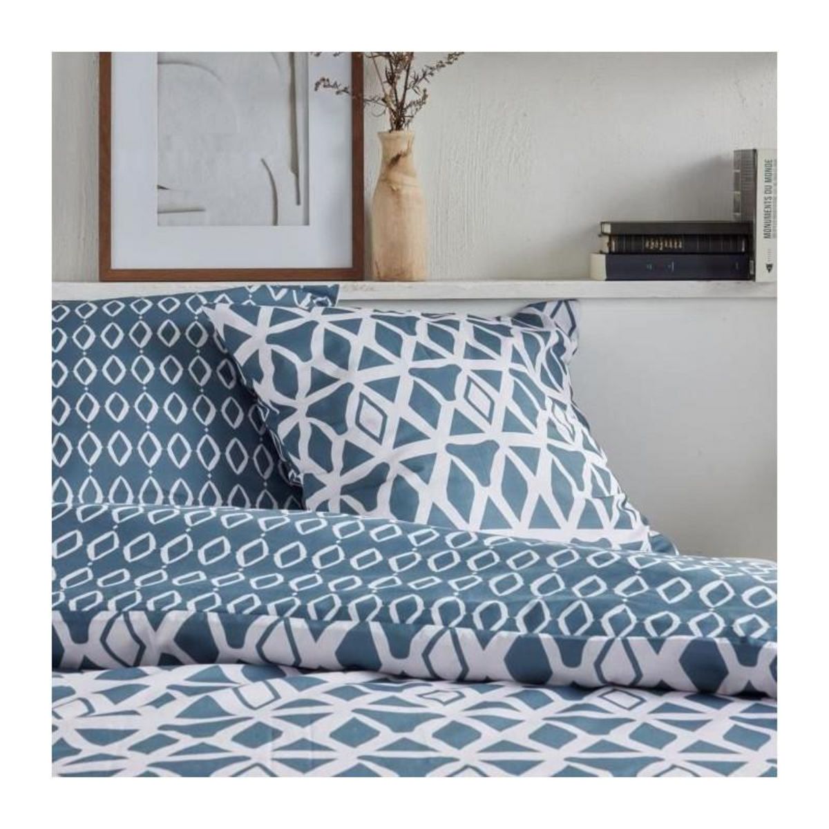 Today Parure de lit - TODAY Crazy - Imprimé Graphique - 2 personnes - 220 x 240 cm - Bleu