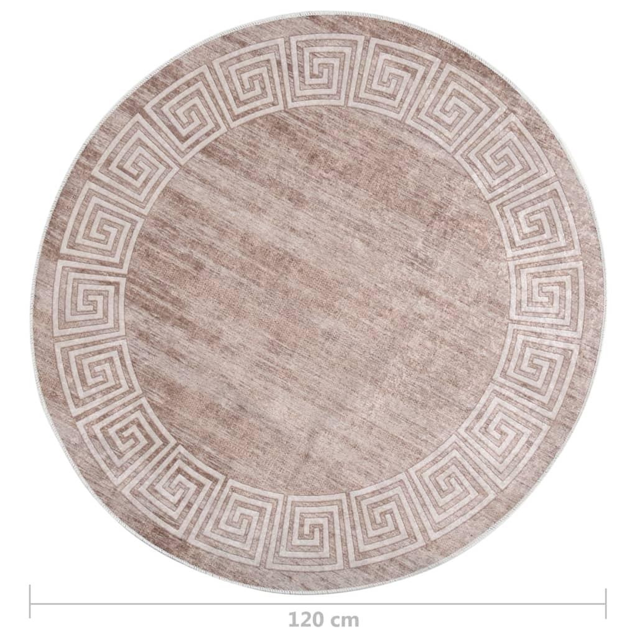 Voir la diapositive 5 : VIDAXL Tapis lavable antiderapant 120 cm beige