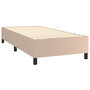 Voir la diapositive 4 : VIDAXL Cadre de lit sans matelas cappuccino 100x200 cm similicuir