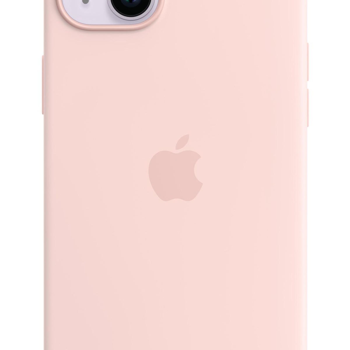 APPLE Coque en silicone avec MagSafe pour Apple iPhone 14 Plus Rose craie