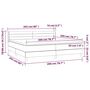 Voir la diapositive 6 : VIDAXL Sommier a lattes de lit avec matelas Bleu 200x200 cm Tissu