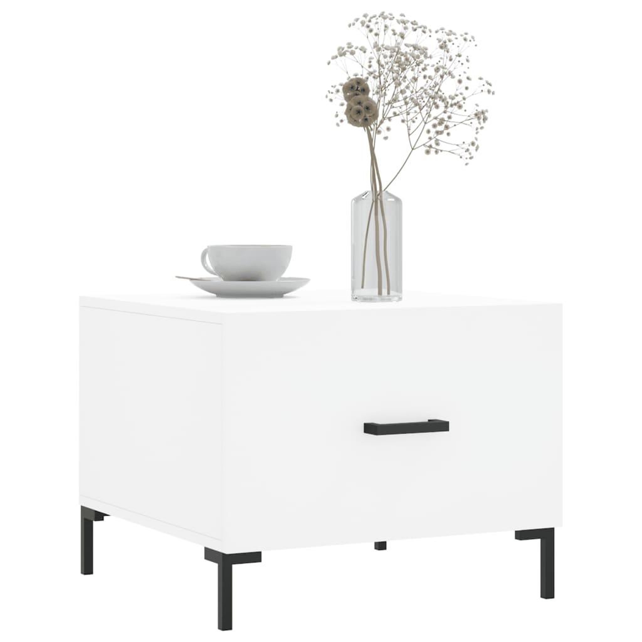 Voir la diapositive 3 : VIDAXL Tables basses 2 pcs blanc 50x50x40 cm bois d'ingenierie