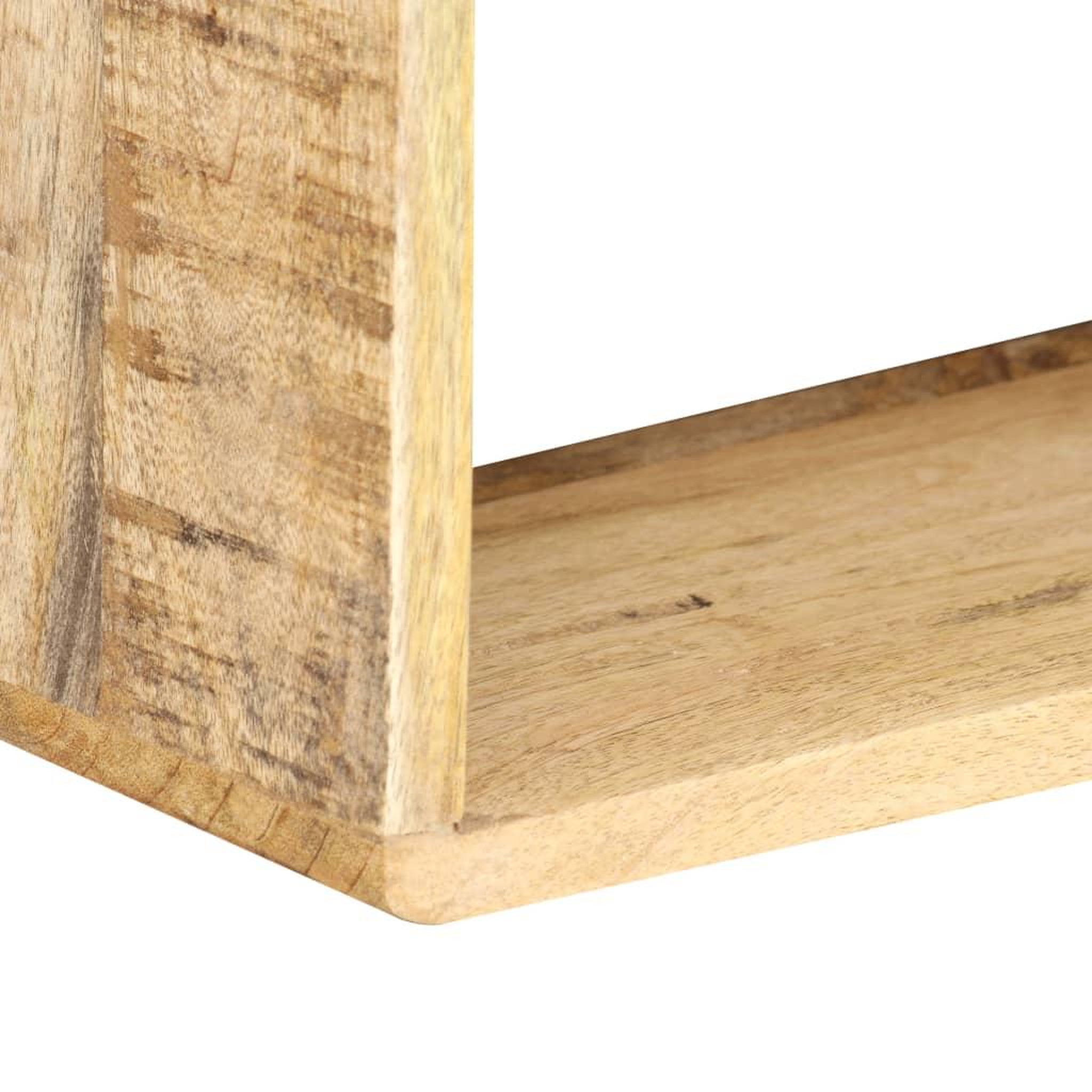 Voir la diapositive 4 : VIDAXL Ensemble d'etagere cube 3 pcs bois solide de manguier