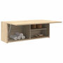 Voir la diapositive 1 : VIDAXL Armoire murale de bain chene sonoma 80x25x30 cm bois ingenierie