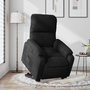 Voir la diapositive 5 : VIDAXL Fauteuil inclinable electrique noir tissu microfibre