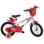 Vélo enfant - Modème 14'' Teen Monster pour enfant de 95/110 cm avec stabilisateurs - Plaque décorative avant - Porte bidon - 2 freins