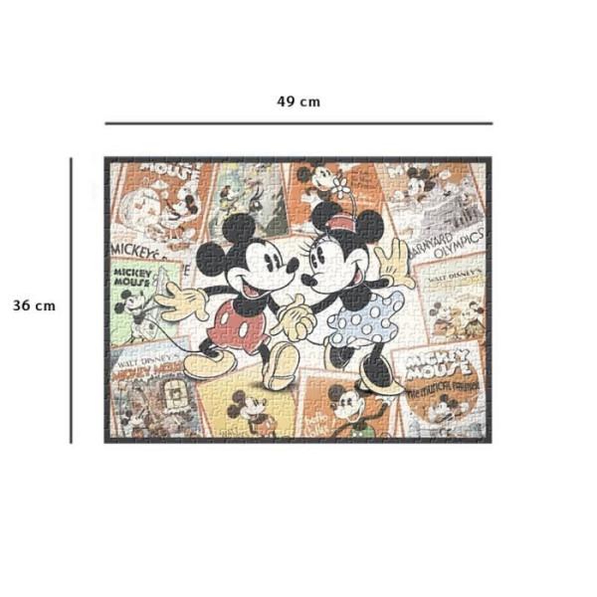 Voir la diapositive 5 : Nathan Puzzle 500 pieces souvenirs de mickey, disney, adultes et enfants, des 12 ans, 12000969, nathan