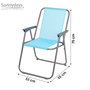 Voir la diapositive 3 : SUNNYDAYS Chaise de camping pliable - Bleu turquoise