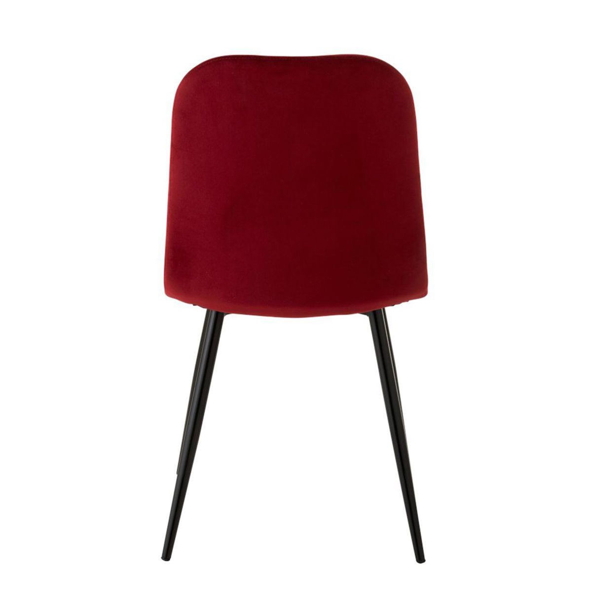 Paris Prix Chaise Design  Claire  87cm Bordeaux