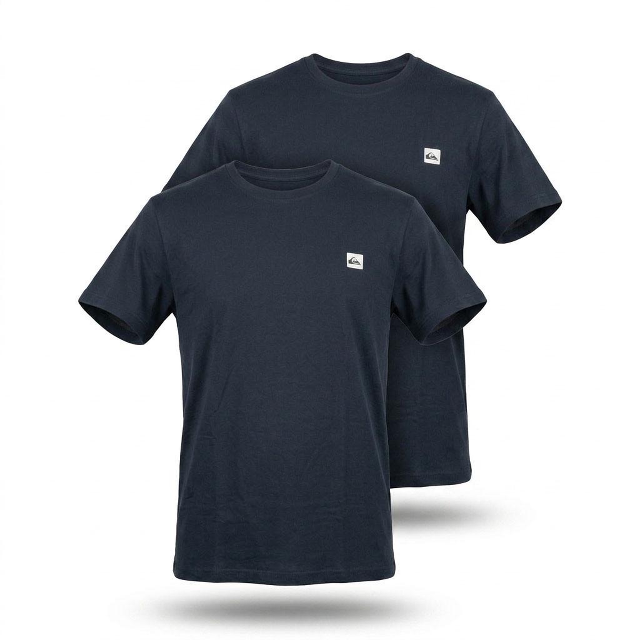 Voir la diapositive 3 : QUIKSILVER Quiksilver Pack de 2 T Shirts Homme 100% Coton Col Rond ou Col V