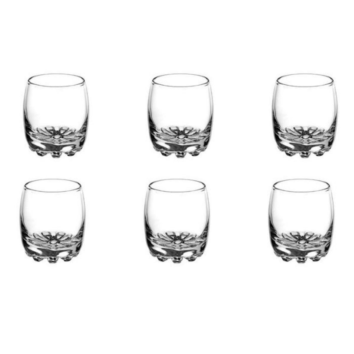 SECRET DE GOURMET Lot de 6 Verrines en Verre  Sylvana  8cl Transparent